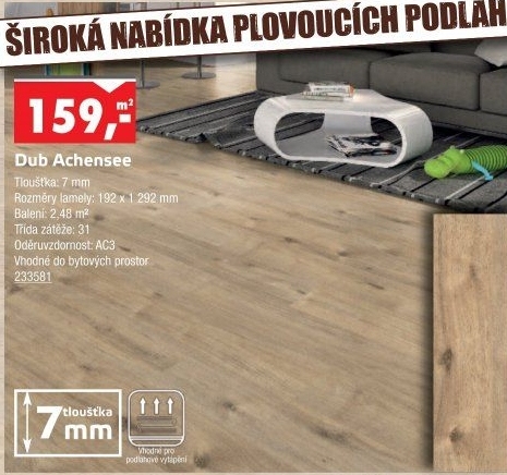 Plovoucí podlaha Egger
