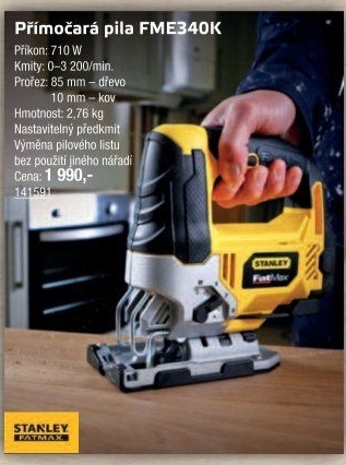Přímočará pila FME340K Stanley FatMax