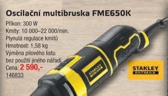 Multifunkční stroj Stanley FatMax FME650K