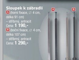 Sloupek zábradlí