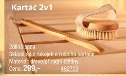 Kartáč 2v1 do sauny