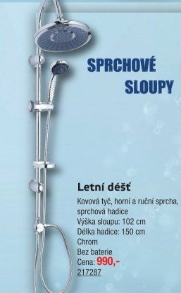 Sprchový sloup Sommerregen Luxo Home
