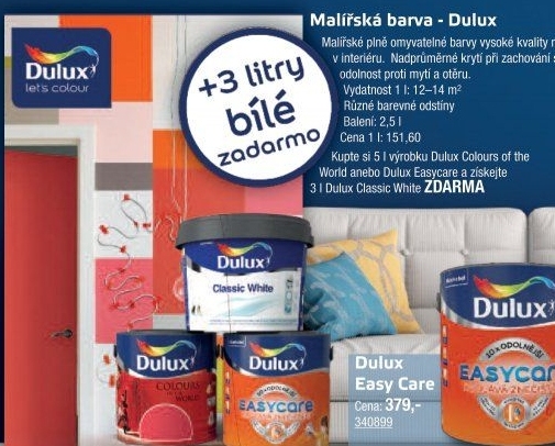 Interiérová barva Dulux