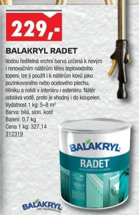 Barva Balakryl Radet