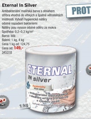 Malířská barva Eternal In silver