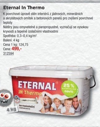 Termoizolační malířská barva IN Thermo Eternal