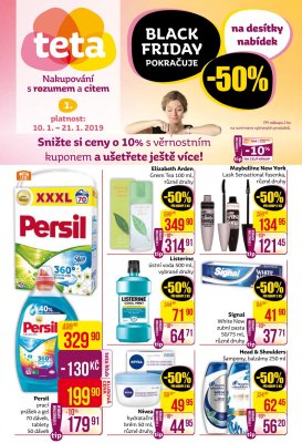 akční leták Teta drogerie 10.1.2019-21.1.2019