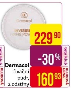 Pudr fixační Invisible Dermacol