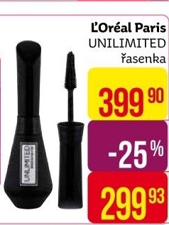 Řasenka Unlimited Mascara L'