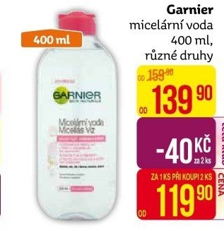 Micelární voda Garnier