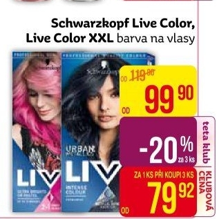 Barva na vlasy Live Schwarzkopf