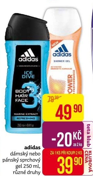 Sprchový gel Adidas