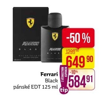 Toaletní voda pánská Black Ferrari