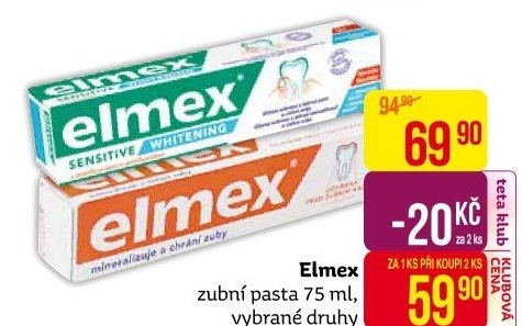 Pasty na zuby Elmex