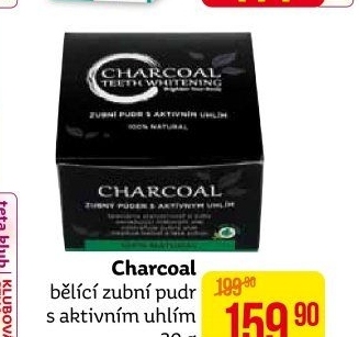 Bělící pudr na zuby Charcoal