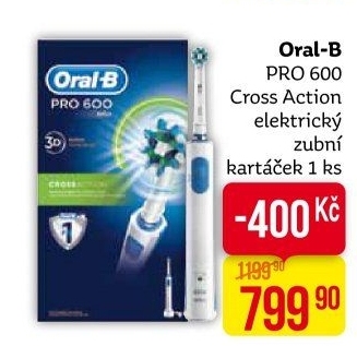 Elektrický kartáček Oral-B Pro 600 Cross Action