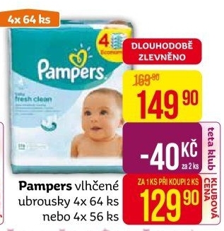 Vlhčené ubrousky dětské Pampers
