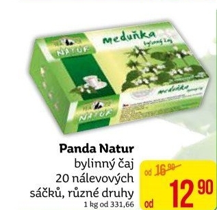Čaj bylinný Panda natur