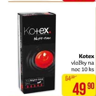 Vložky dámské na noc Kotex
