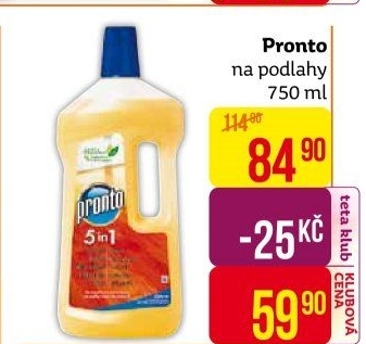 Čistič na podlahy Pronto