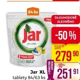 Kapsle do myčky Jar