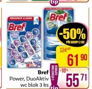 WC blok tuhý Power Aktiv Bref