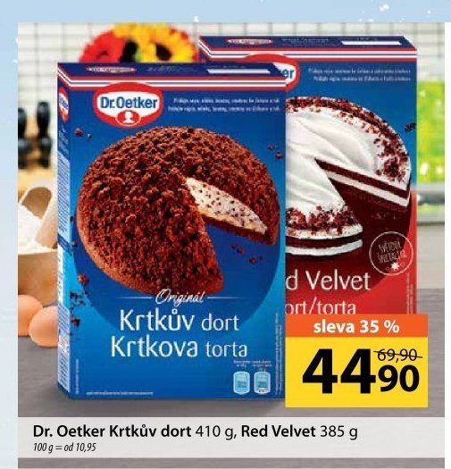 Směs na krtkův dort Dr. Oetker