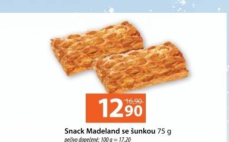 Snack Madeland se šunkou Madeta