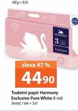 Toaletní papír 3vrstvý Exclusive Harmony