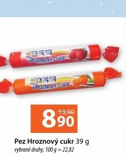 Bonbony z hroznového cukru PEZ