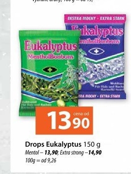 Bonbony mentolové Eukalyptus