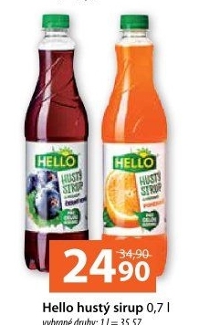 Sirup hustý Hello