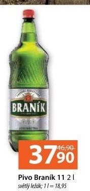 Pivo světlý ležák 11° Jedenáctka Braník