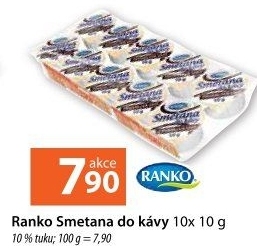 Smetánky do kávy Ranko