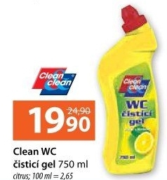 Čistič WC gelový Clean&amp