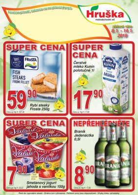 akční leták Hruška 8.1.2019-14.1.2019