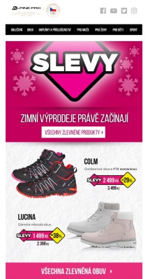 akční leták ALPINE PRO 8.1.2019-15.1.2019