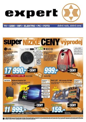 akční leták Expert elektro 10.1.2019-16.1.2019