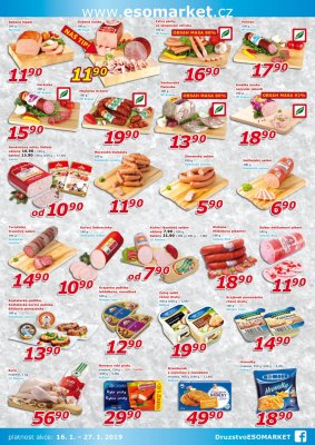 akční leták ESO MARKET 16.1.2019-27.1.2019