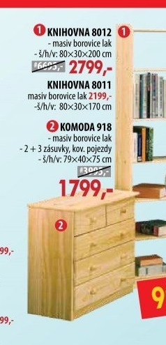 Knihovna 8012 lakovaná