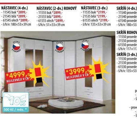 Nástavec ESO 4dveřový 11545 buk