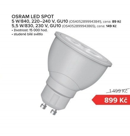 LED žárovka bodová Osram