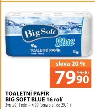 Toaletní papír 3vrstvý Big Soft