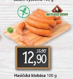 Hasičská klobása Kostelecké uzeniny