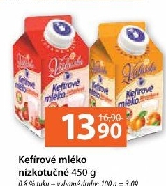 Kefírové mléko ochucené Mlékárna Valašské Meziříčí
