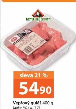 Maso na guláš vepřové Kostelecké uzeniny