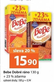 Sušenky Rodinné BeBe Opavia