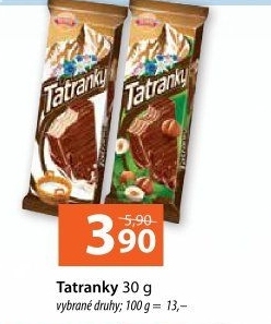 Oplatky Tatranky Sedita