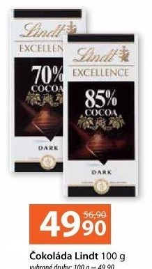 Čokoláda Excellence Lindt