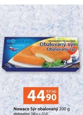 Sýr obalovaný mražený Nowaco